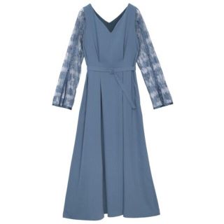 アメリヴィンテージ(Ameri VINTAGE)のAmeri vintage LACE SLEEVE REFINED DRESS(ロングドレス)