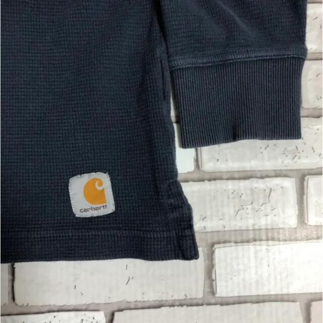 carhartt(カーハート)の超希少 カーハート ロゴタグ ヘンリーネック 長袖厚手 Tシャツ 90s メンズのトップス(スウェット)の商品写真