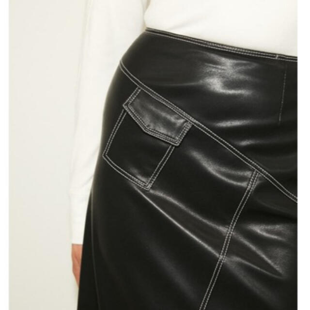 SLY(スライ)の【THROW】VEGAN LEATHER ロングスカート レディースのスカート(ロングスカート)の商品写真
