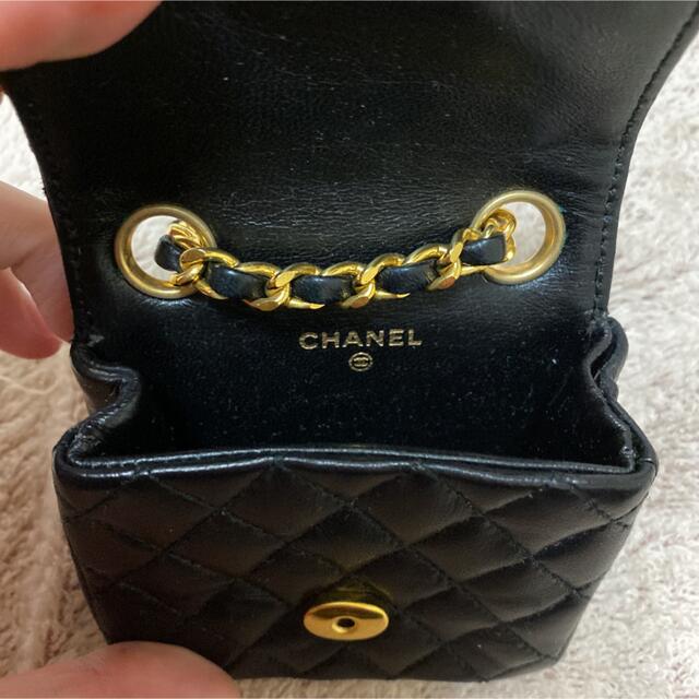 CHANEL(シャネル)の★希少★CHANEL ミニマトラッセ付チェーンベルト レディースのバッグ(ボディバッグ/ウエストポーチ)の商品写真