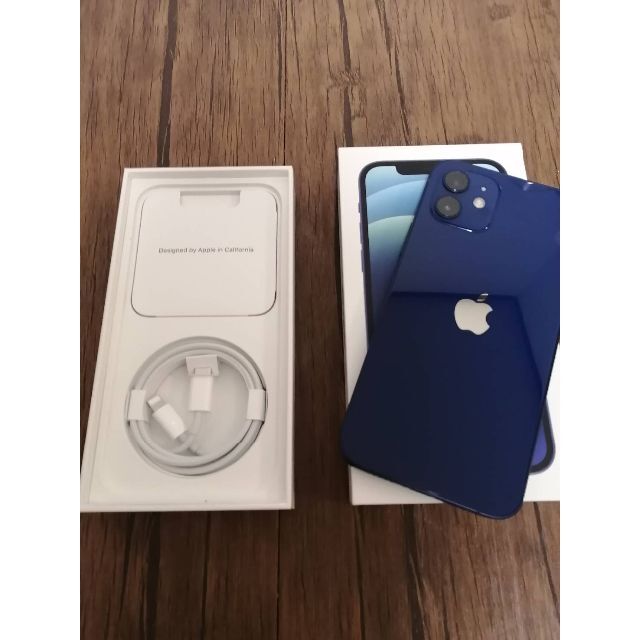 超美品 新品 - Apple Apple パープル&ブルー  64GB iPhone12本体 スマートフォン本体