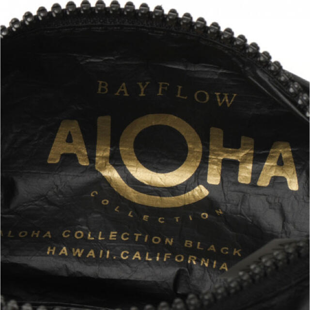 BAYFLOW(ベイフロー)のAloha Collection x Bayflow ミニポーチ　ブラック レディースのファッション小物(ポーチ)の商品写真