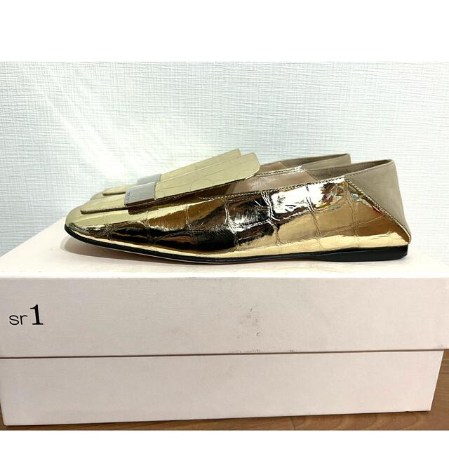 新品未使用Sergio Rossi セルジオロッシ sr1フラット スリッパ 【楽天