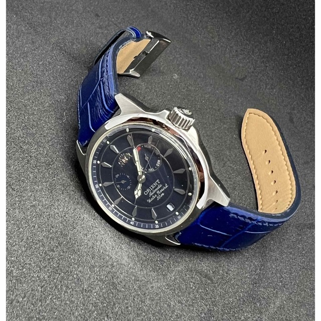 ORIENT(オリエント)の珍品　オリエント　オートマチック　青文字盤 メンズの時計(腕時計(アナログ))の商品写真