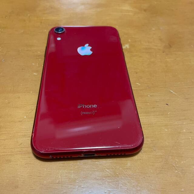 iPhone(アイフォーン)のiPhone XR レッド　64GB SIMフリー スマホ/家電/カメラのスマートフォン/携帯電話(スマートフォン本体)の商品写真