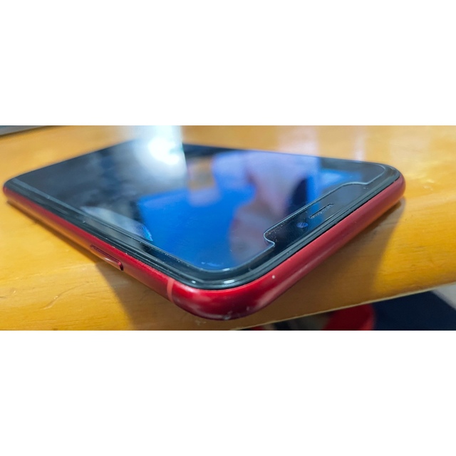 iPhone(アイフォーン)のiPhone XR レッド　64GB SIMフリー スマホ/家電/カメラのスマートフォン/携帯電話(スマートフォン本体)の商品写真