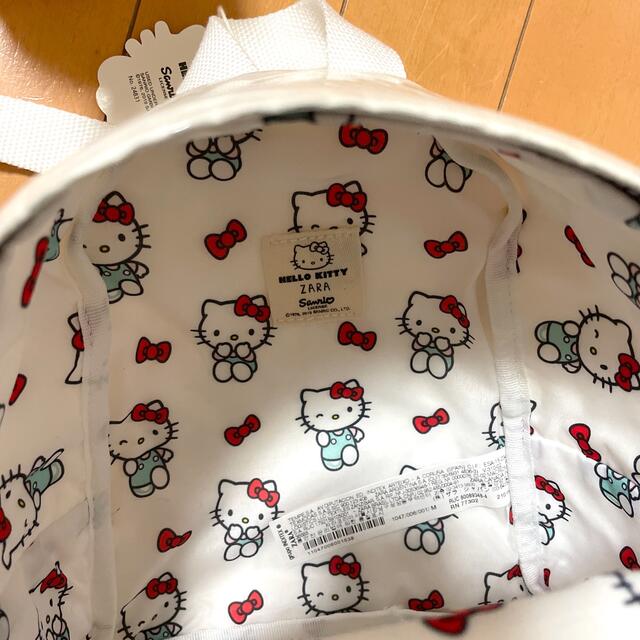 ZARA(ザラ)のZARA&Hello kitty  コラボ　リュック　美品 キッズ/ベビー/マタニティのこども用バッグ(リュックサック)の商品写真