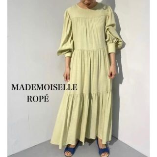 ロペ(ROPE’)の美品☆ ロペ マドモアゼル ボリュームスリーブ ティアードロングワンピース(ロングワンピース/マキシワンピース)