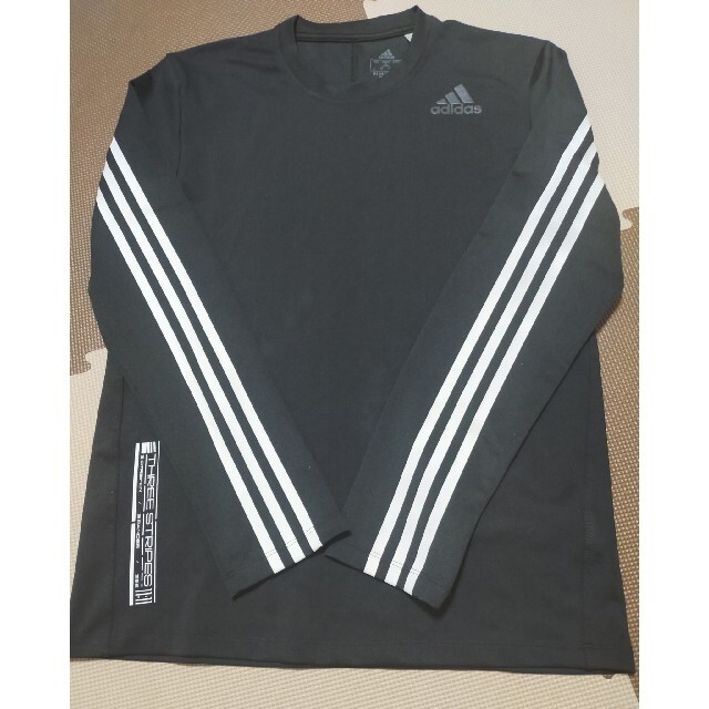 adidas(アディダス)の☆ATS-857 アディダス 長袖カットソー 黒 サイズ L メンズのトップス(Tシャツ/カットソー(七分/長袖))の商品写真