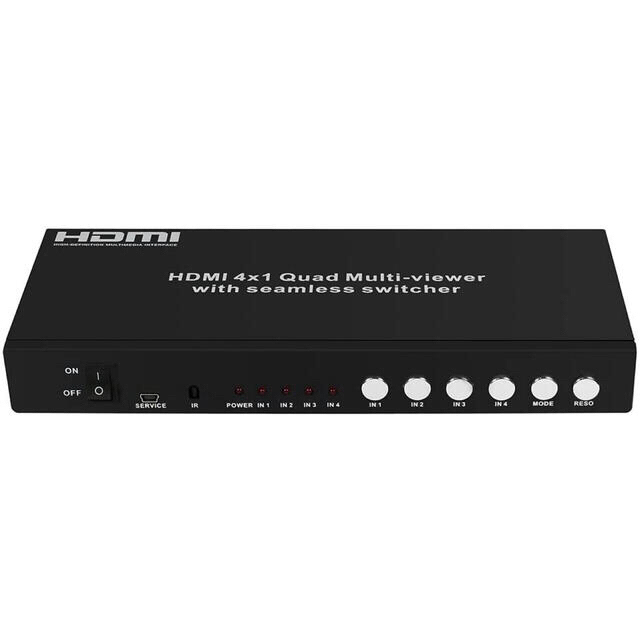 HDMI 4入力切替器(画面分割/入力機器をリモコン操作可)HDS841SLの通販 by あ お.ソ ラ's shop｜ラクマ