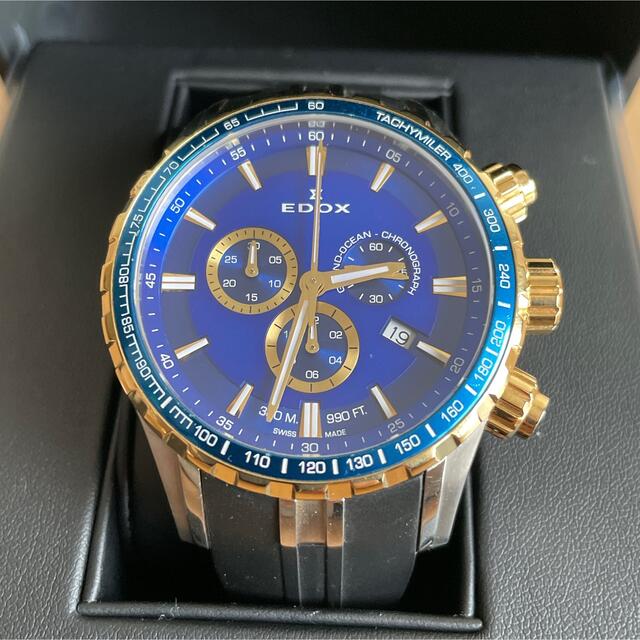エドックスEDOXグランドオーシャンクロノグラフ10226-3BUCA-BUIN腕時計(アナログ)