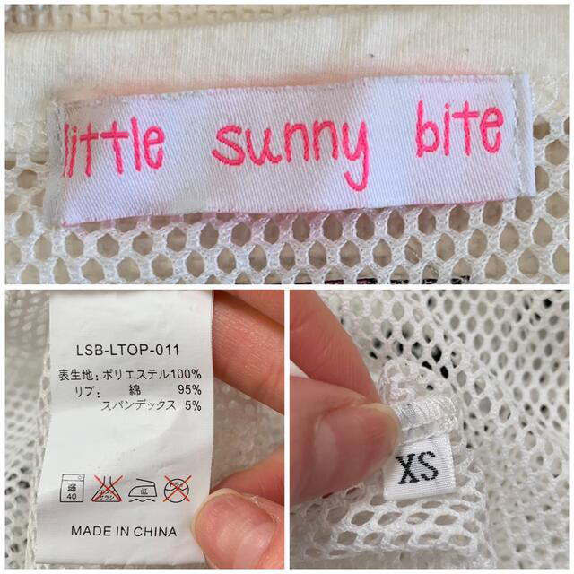 little sunny bite(リトルサニーバイト)のlittle sunny bite♡symbolic mesh tops レディースのトップス(Tシャツ(長袖/七分))の商品写真