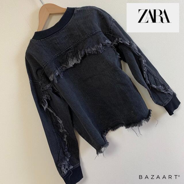 ZARA(ザラ)のZARA♡バックフリルデニムトップス【あやか様】 レディースのトップス(シャツ/ブラウス(長袖/七分))の商品写真