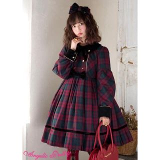 アンジェリックプリティー(Angelic Pretty)のModern Student ワンピースSetワイン(ひざ丈ワンピース)