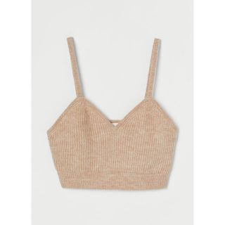 エイチアンドエム(H&M)の【未使用品】ニットブラ　ビスチェ（21AW）(キャミソール)