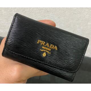 プラダ(PRADA)のPRADA プラダ1PG222 VITELLO MOVE NERO6連キーケース(財布)
