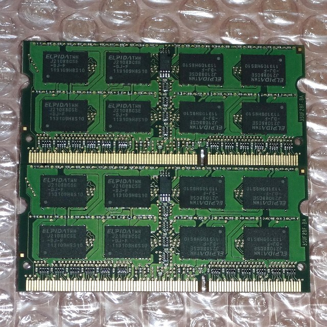 Buffalo(バッファロー)のBUFFALO DDR3-1333 8GB 4GBx2 ノートパソコン用メモリ スマホ/家電/カメラのPC/タブレット(PCパーツ)の商品写真