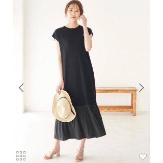 ロペピクニック(Rope' Picnic)の⭐️最終お値下げ⭐️ROPÉ PICNIC 布帛ドッキングニットワンピース(ロングワンピース/マキシワンピース)