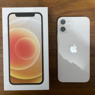 アイフォーン(iPhone)の【超美品】iPhone12 mini 64GB ホワイト SIMロック解除済(スマートフォン本体)