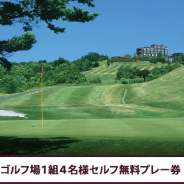 シャトレーゼゴルフ☆ゴルフ場1組4名迄のセルフ無料プレー券