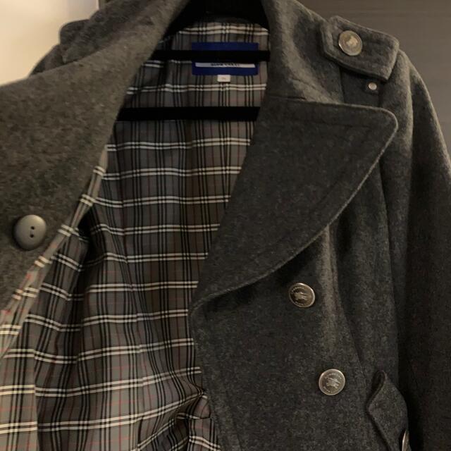 BURBERRY BLUE LABEL(バーバリーブルーレーベル)の【美品】バーバリー ブルーレーベル ノバチェック Pコート レディースのジャケット/アウター(ピーコート)の商品写真