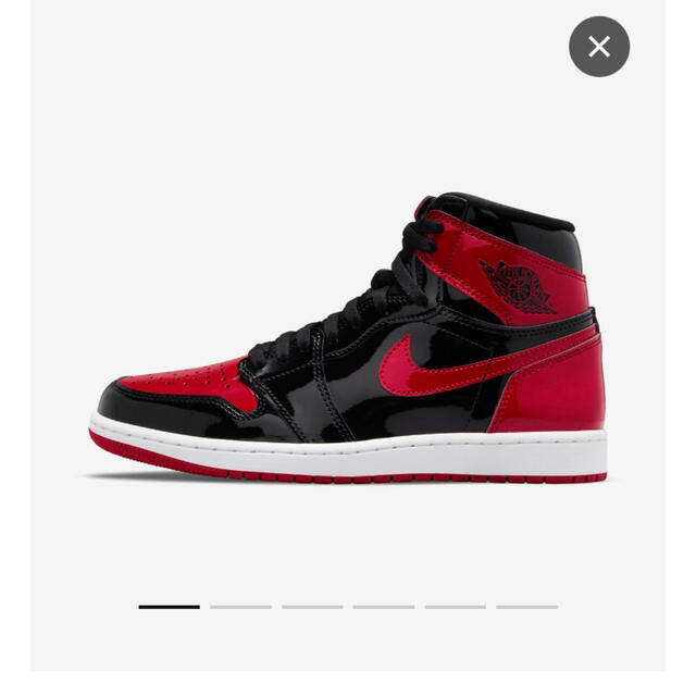 NIKE Air Jordan 1 High OG Patent Bred 27靴/シューズ - スニーカー