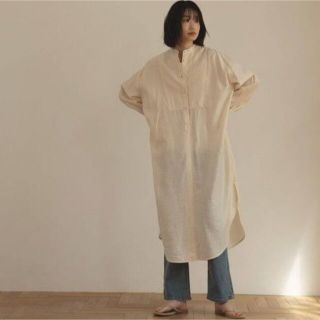 アパルトモンドゥーズィエムクラス(L'Appartement DEUXIEME CLASSE)の定価9130円　 SHEER CAFTAN SHIRTS ONEPIECE  (ロングワンピース/マキシワンピース)