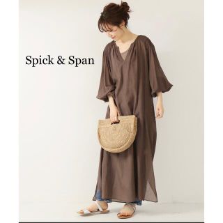 スピックアンドスパン(Spick & Span)のSpick & Span  ⭐︎美品⭐︎スキッパーワンピース(ロングワンピース/マキシワンピース)