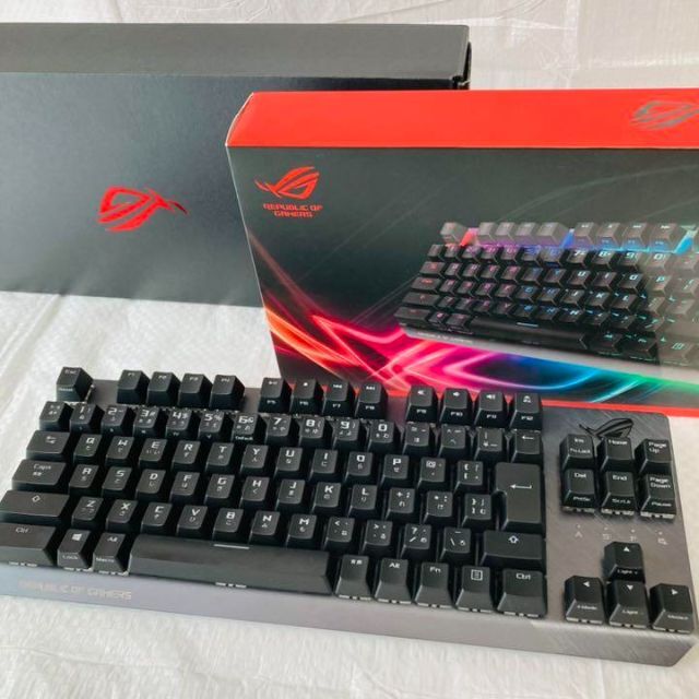 ASUS(エイスース)の【美品】ASUS ROG Strix Scope TKL ゲーミングキーボード スマホ/家電/カメラのPC/タブレット(PC周辺機器)の商品写真