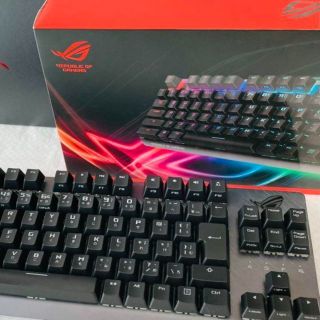 エイスース(ASUS)の【美品】ASUS ROG Strix Scope TKL ゲーミングキーボード(PC周辺機器)