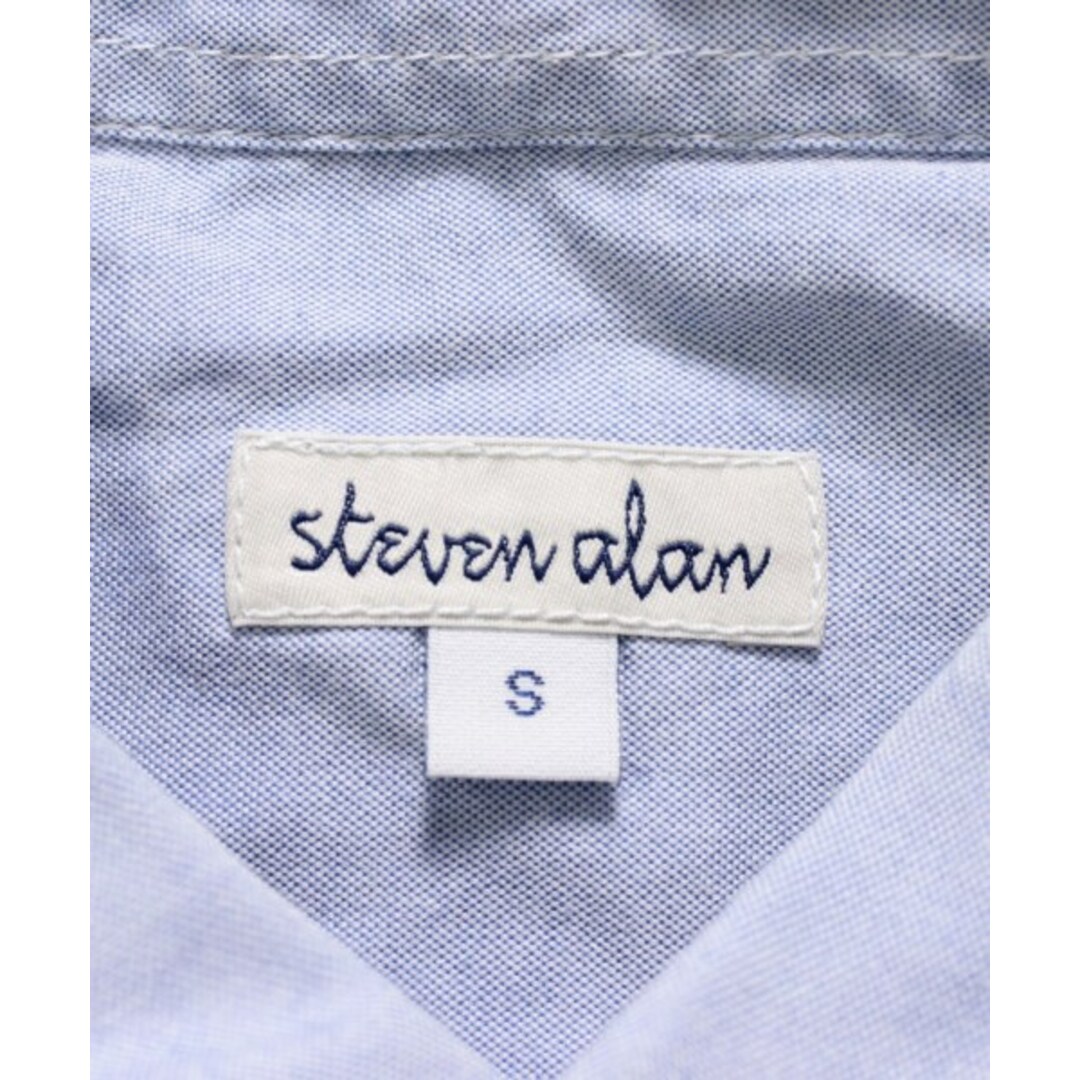 steven alan スティーブンアラン カジュアルシャツ S 青 2