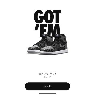 ナイキ(NIKE)のナイキ エアジョーダン1 ハイ OG "リベリオネア"(スニーカー)