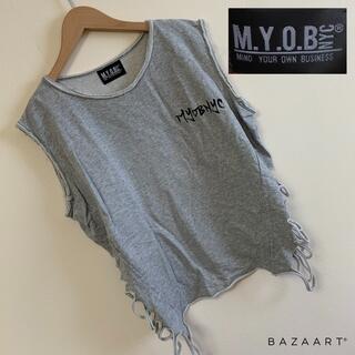 M.Y.O.B NYC♡クラッシュノースリーブスウェット(トレーナー/スウェット)