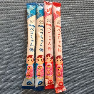 フジヤ(不二家)の不二家ミルキーペコちゃん飴 千歳飴 4本セット 紅白(菓子/デザート)