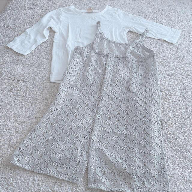 petit main(プティマイン)の【専用】レース付きシャツ、切り替えワンピ キッズ/ベビー/マタニティのキッズ服男の子用(90cm~)(Tシャツ/カットソー)の商品写真