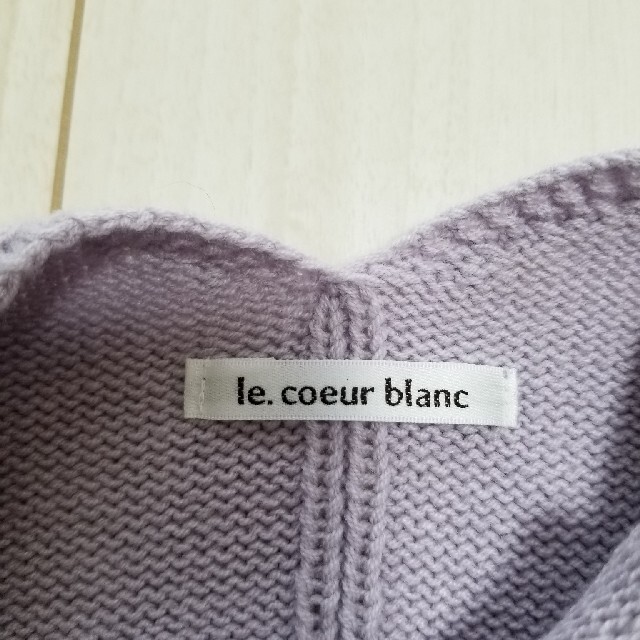 le.coeur blanc(ルクールブラン)のle.coeur blanc バックスリットニット レディースのトップス(ニット/セーター)の商品写真