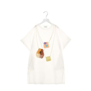 フェンディ(FENDI)のFENDI.KIDS♪バックプリントコットンドレス21SS(ブラウス)