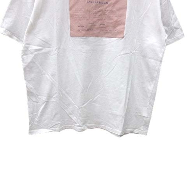 PAGEBOY(ページボーイ)のページボーイ Tシャツ カットソー 半袖 クルーネック プリント F 白  レディースのトップス(Tシャツ(半袖/袖なし))の商品写真