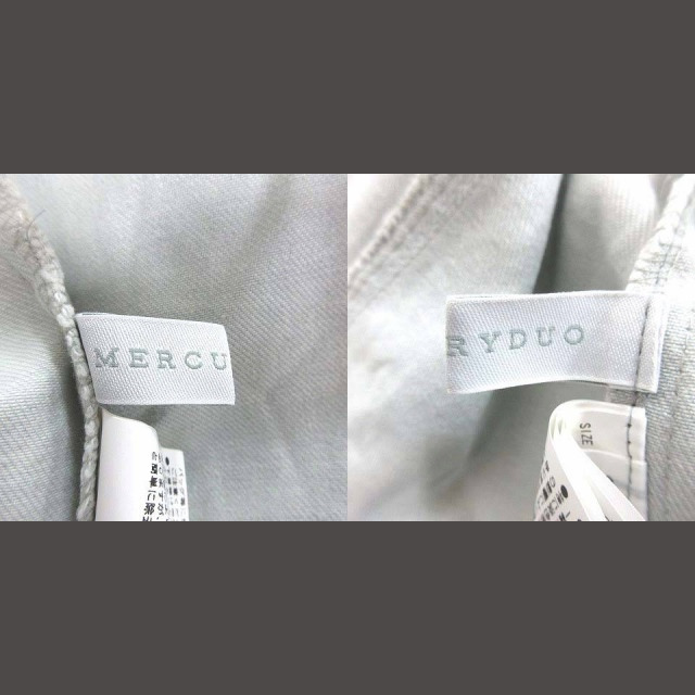 MERCURYDUO(マーキュリーデュオ)のマーキュリーデュオ デニムスカート 台形 ミニ S 青 ライトブルー レディースのスカート(ミニスカート)の商品写真