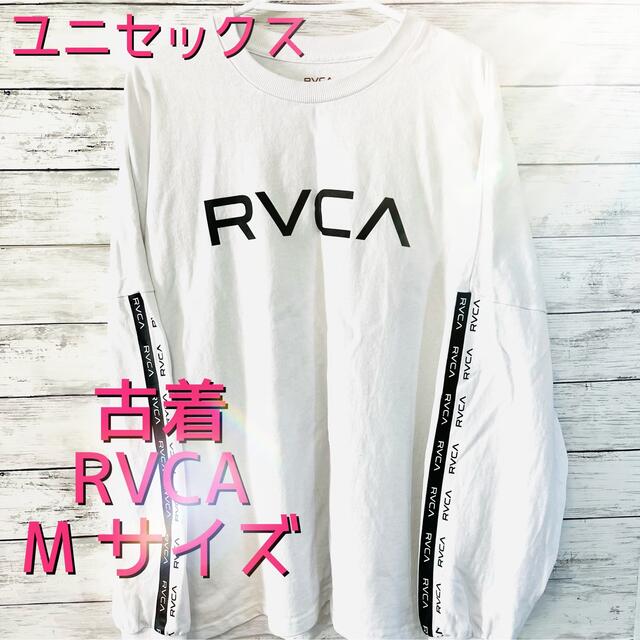 ユニセックス RVCA ルーカ テープロゴ オーバーサイズ ロングＴシャツ M