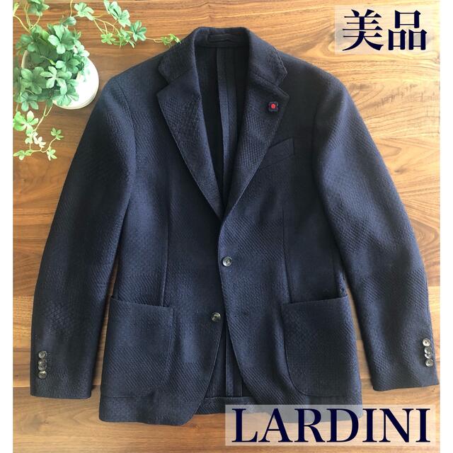 美品/秋冬】LARDINIラルディーニウールネイビージャケット46-