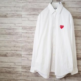 コムデギャルソン(COMME des GARCONS)のPLAY COMME DES GARÇONS AD2014 ハートワッペンシャツ(シャツ)