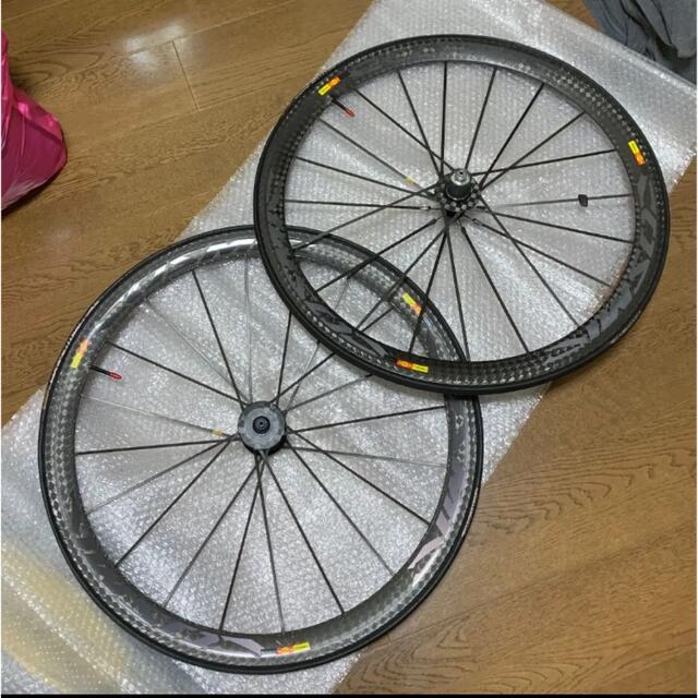 専用 mavic cosmic carbon 80 チューブラー タイヤ付き