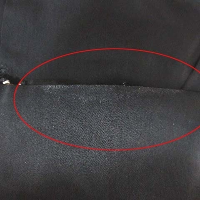 BLISS POINT(ブリスポイント)のブリスポイント フレアスカート ひざ丈 タック M 黒 ブラック レディースのスカート(ひざ丈スカート)の商品写真