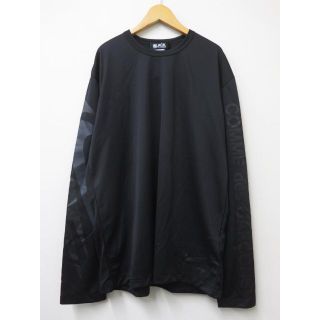 ブラックコムデギャルソン(BLACK COMME des GARCONS)のGARCONS×NIKE 袖ロゴ ロングカットソー　XXL 極美品(Tシャツ/カットソー(七分/長袖))