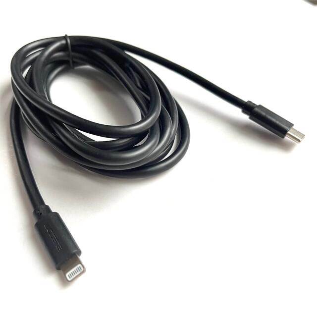 ELECOM(エレコム)のiPhone急速充電ケーブルUSB C-Lightning★2m★2個セット スマホ/家電/カメラのスマートフォン/携帯電話(バッテリー/充電器)の商品写真