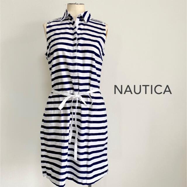 NAUTICA(ノーティカ)のNAUTICA ボーダーワンピース レディースのワンピース(ひざ丈ワンピース)の商品写真