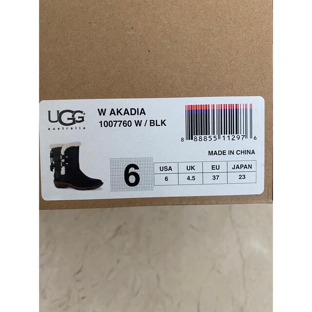 UGG(アグ)の【新品】UGG ブーツ　23cm 黒　ブラック　W ACADIA レディースの靴/シューズ(ブーツ)の商品写真