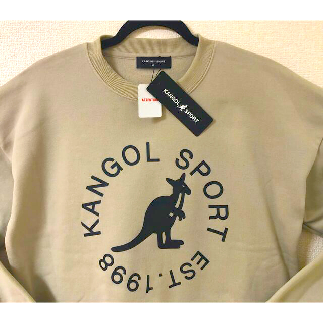 KANGOL(カンゴール)の【新品】KANGOL ベージュ トレーナー❣️カンゴール  レディースのトップス(トレーナー/スウェット)の商品写真