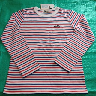 ニットプランナー(KP)の男の子　長袖Tシャツ縞模様　130(Tシャツ/カットソー)